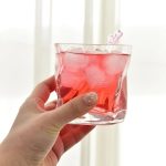 Glass Cups Creative,Whiskey,Wine,Glass,Beer Glass,Crystal,Household,Cup,Old Fashione,Unique Swirl Design,Lead-Free, 8.5 oz Beer Glasses(A)